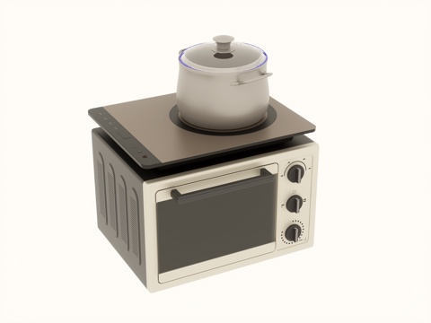 Microwave oven induction cooker