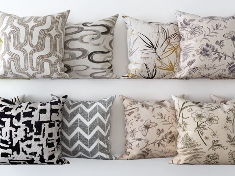 Modern printed pillow