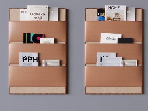 Wall Magazine Storage Bag Book Storage Rack