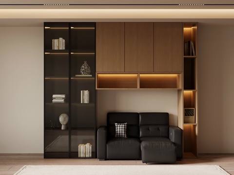 Modern Simple Bookcase Folding Sofa