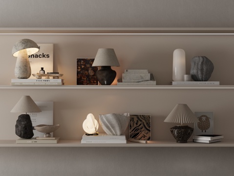 Modern decorations table lamp books