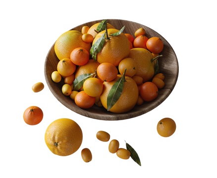 Modern Fruit Ornaments Fruit Plate Orange