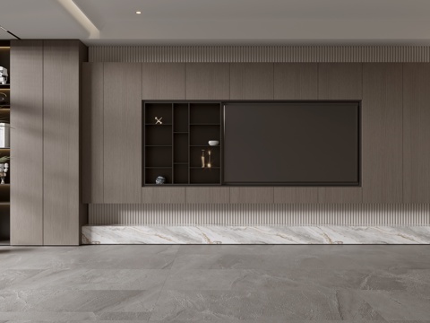 Modern Full Wall TV Cabinet