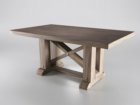 Log dining table