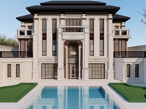 neoclassical villa