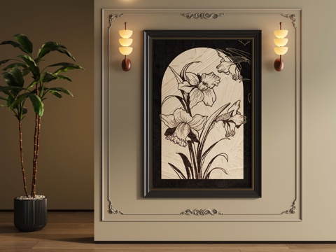 French Flower Painting Decorative Painting