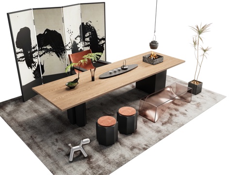 modern tea table and chair