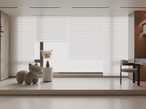 Modern Shangri-La blinds venetian blinds embedded desk chair