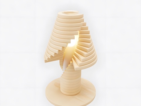 Creative wooden table lamp