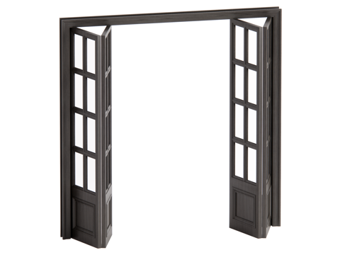 Mid-century Style folding door