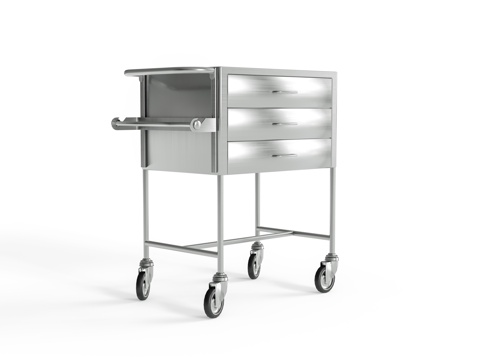 Medical stainless steel trolley