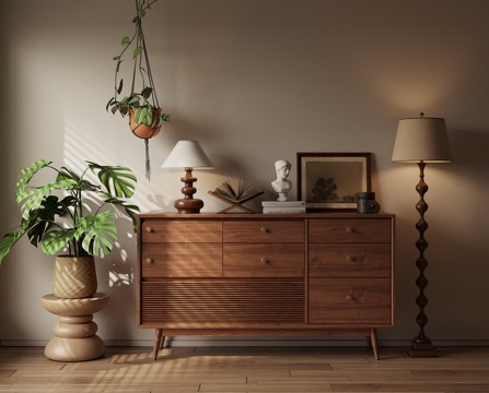 Mid-century Style porch cabinet