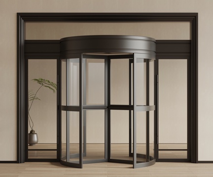 Modern electric revolving door induction door hotel door