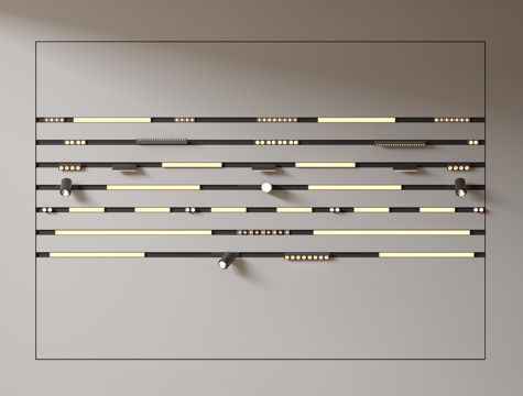 Modern Downlight magnetic attraction track spotlight open-mounted steering spotlight linear lamp