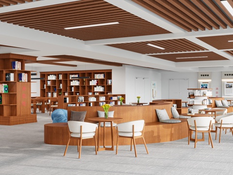 modern school reading room library