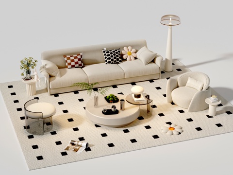 Cream style sofa