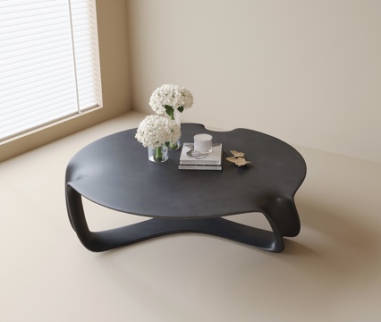 Modern round coffee table