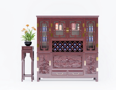 Chinese wine cabinet