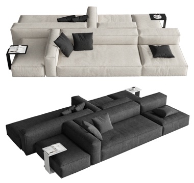 poliform multi-person sofa double-sided sofa module sofa