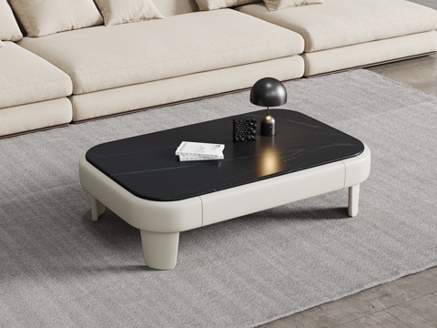 Modern marble coffee table