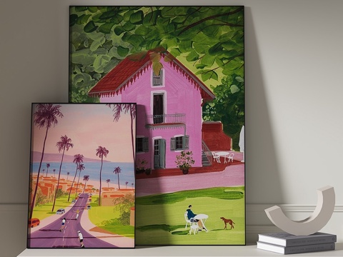 Modern cartoon decorative painting