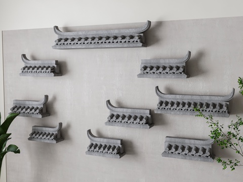 New Chinese Eaves Wall Decoration