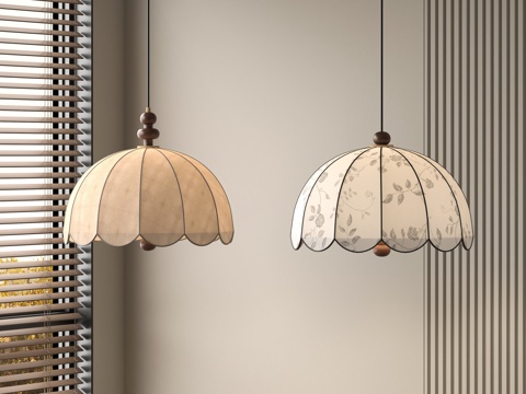 French Lampshade Chandelier