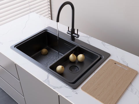 Sink washing basin cutting board