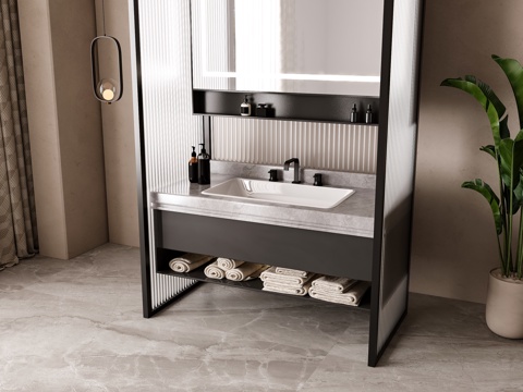 Modern bathroom cabinet