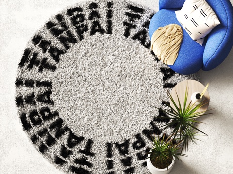 modern round carpet plush carpet