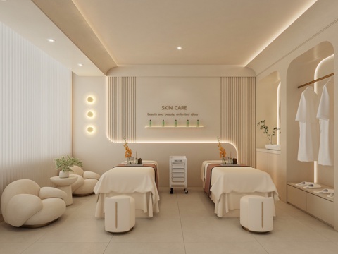 Cream Style Beauty Salon Beauty Salon Room