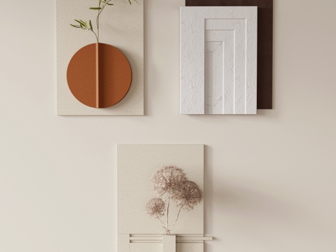 Three-dimensional wall ornaments