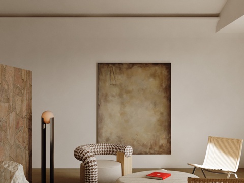 Silent Texture Painting Living Room Hanging Painting