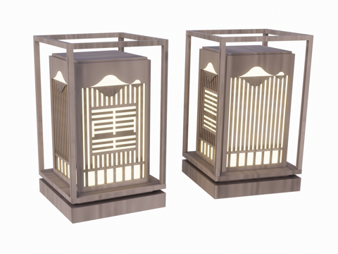 New Chinese Landscape Lamp Lawn Lamp