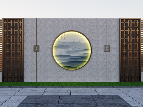 Neo-Chinese Style landscape wall