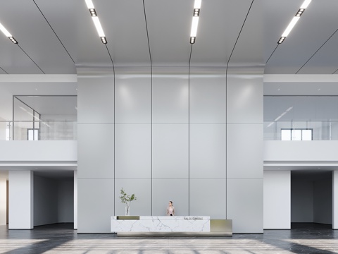 Modern Office Building Lobby