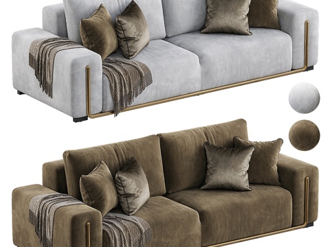 Affordable Luxury Style Double Sofa