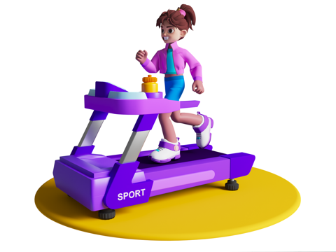 Cartoon Fitness Characters