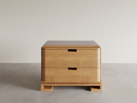 Log Bedside Cabinet