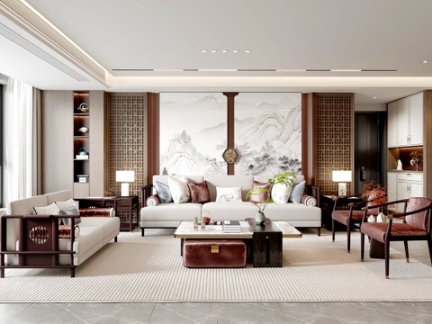 New Chinese Living Room