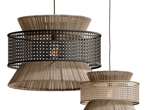 Quiet woven chandelier