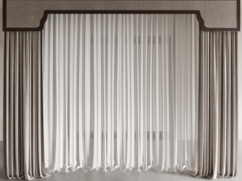 New Chinese Curtain Roman Curtain Gauze Curtain