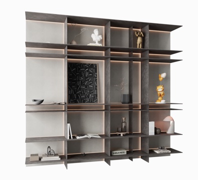 Italian Bookcase Wall Hanging Bookshelf