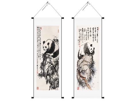 Chinese Scroll Calligraphy Painting Calligraphy Painting Decorative Painting