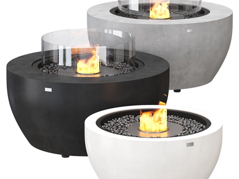 Modern round fireplace stove