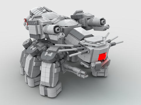 LEGO toy blocks fighting robot