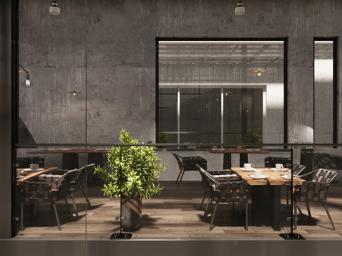 Industrial style western DiningRoom