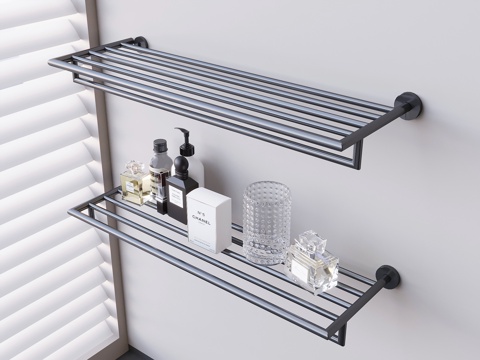 Bathroom Wall Hanging Rack Perfume Skin Care Glass