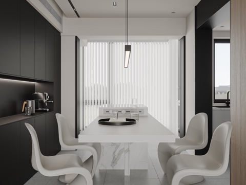 High-class gray DiningRoom