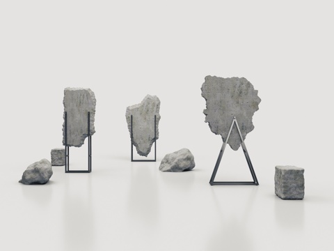 Activity Art Display Cement Stone Sculpture